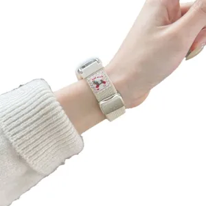 Nylon magnetische horlogeband vervangende band compatibel met smart fitness trackers.