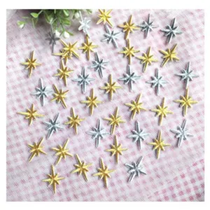 Patch brodé étoile or et argent pour ensemble d'application décorative de vêtements DIY