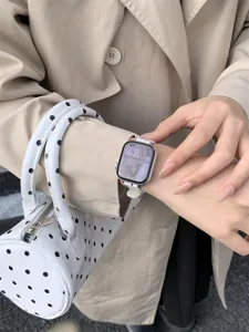 Geweven horlogeband compatible met Apple Watch gebreide vervangende band stijlvol accessoire