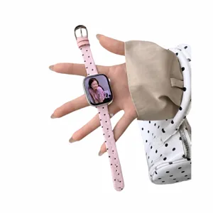Stijlvolle Koreaanse stip gebreide apple watch band vervanging zachte stoffen horlogeband