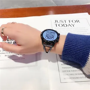 Ersatz Metall Uhrenarmband für Smartwatches, elegantes Glitzer Strass Armband Design.
