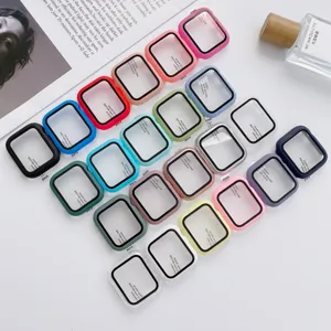 Matte PC All-Inclusive Hard Protective Case and Screen Protector for Apple Watch Series 7-10
