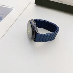 Silikoniki magnitiki louria rologiou symvati me smart watch se kompsho mple design.