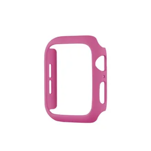 Rosa matte PC harte Schutzhülle Detail für Smartwatch, präzise Ausschnitte für Tasten.
