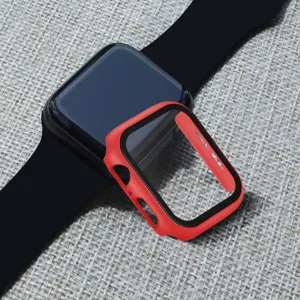 Matte PC full coverage protective case for Apple Watch, compatible with Series 10 SE models.