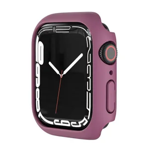 Schutzhuelle fuer Apple Watch kompatibel mattes Design schlanke Abdeckung in violett