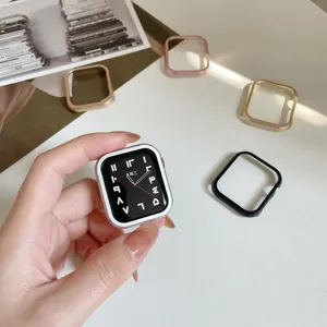Metall Schutzhülle für Apple Watch, kompatibel mit mehreren Serien, robuster Bumper.