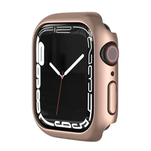 Stilvolles roségold Schutzcase kompatibel für Apple Watch, PC Bumper Hülle Design.