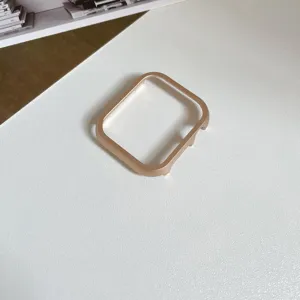 Metall Bumper Schutzhuelle kompatibel mit Smartwatch, schützendes Rahmenzubehör.