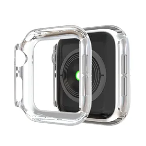 Transparante beschermhoes voor smartwatch, duurzaam PC-materiaal, strakke pasvorm voor dagelijks.