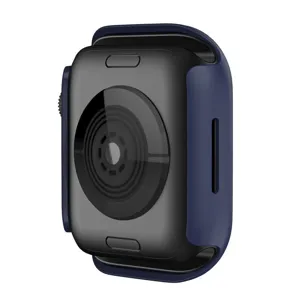 Schutzhülle kompatibel für Apple Watch, robuster Hart PC hohler Bumper Slim Case.
