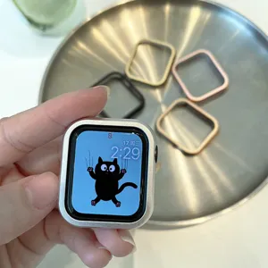 Aluguss Bumper Schutzhülle kompatibel mit Apple Watch, Metall Bumper Rahmen Zubehör.