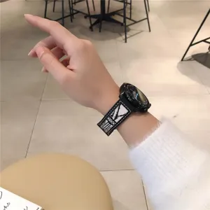 Replacement canvas watch strap compatible with Huawei GT4 46mm and Honor watch 3 pro stylish.