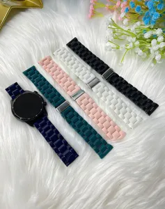 Bracelet de montre de rechange en résine pour montre connectée coloré accessoire à la mode