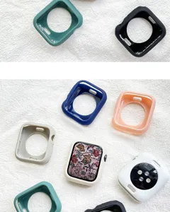 Silikon Schutzhülle für Apple Watch Serie, weicher Bumper Case in vielen schönen Farben.