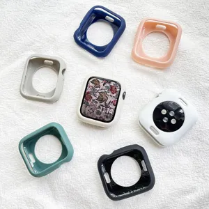 Silikon Schutzhülle Für Smartwatch Weiche Halbschalen Schutzhülle Kompatibel Mit Mehreren Serien Modellen