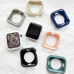 Silikonschutzhülle für Apple Watch, bunte weiche Hülle, Top-Ansicht Hauptprodukt