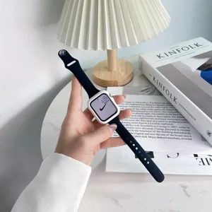 Cinturino in silicone per Apple Watch, ricambio sportivo sottile compatibile con iWatch.