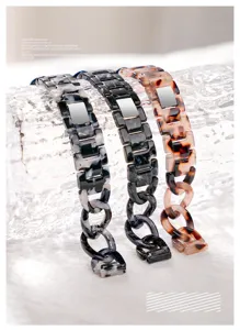 Stilvoller Harz Uhrenarmband Ersatz Armband kompatibel mit Smartwatches elegantes Zubehör.
