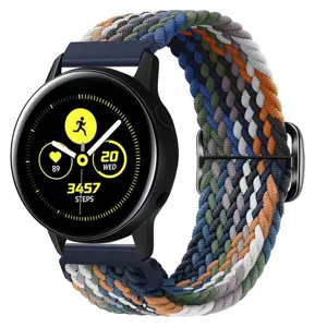 Gevlochten nylon elastische horlogeband vervangende band voor smartwatch sport comfort