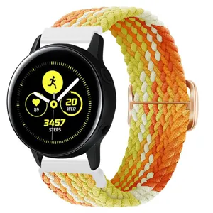 Geweven nylon elastische vervangende horlogeband compatible met smartwatches comfortabel strak.