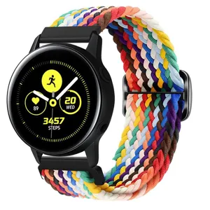 Kleurrijk gevlochten nylon horlogebandje elastische vervangende band voor smartwatch accessoire