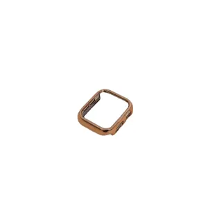 Galvanisierte PC Schutzhülle für Apple Watch, elegantes Rosegold Hardcase, starker Sturzschutz.