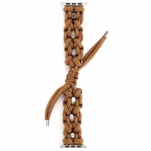 Λουράκι ρολογιού από paracord συμβατό με Apple Watch, ανθεκτικό πλεγμένο ανταλλακτικό λουράκι.