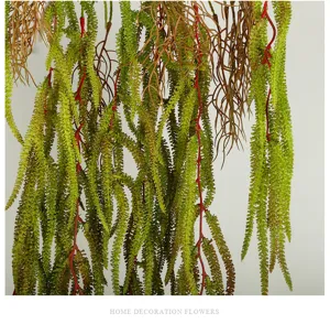 Artificial hanging fern plant wall decoration vine for home and room decoration green