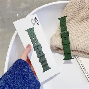Weiches Silikon Gewebte Textur Ersatz Uhrenarmband Für Smartwatch Bequeme Sport Handgelenk Armband Zubehör