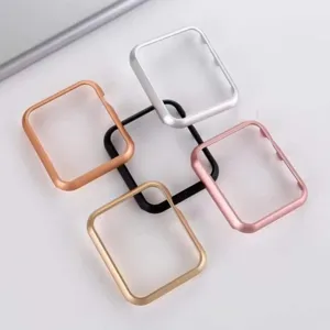 Coque pare-chocs en aluminium pour Apple Watch, accessoires de cadre de protection en métal.
