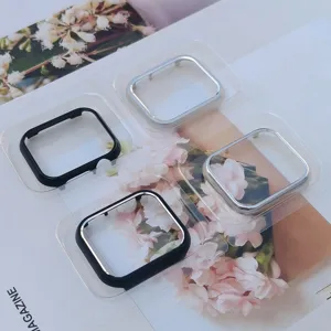 Metal bumper protective case for apple watch series, aluminum alloy frame cover accessories