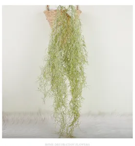 Artificial hanging Spanish moss plant vine for wall decor home greenery decoration