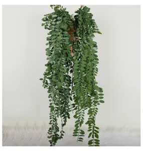 Artificial hanging plant vine green foliage wall decor fake plants for home decoration basket