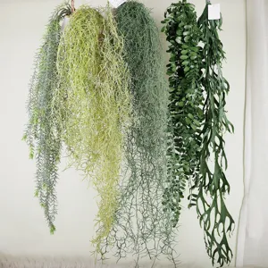 Artificial Hanging Vines Fake Greenery Plants Wall Decor Hanging Plant Leaves For Home Room Wall Decoration