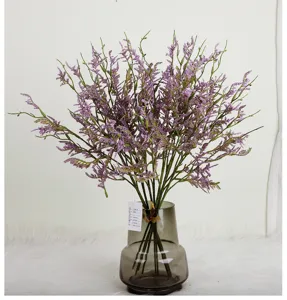Artificial Limonium flower branch for home decor table centerpiece photography prop.