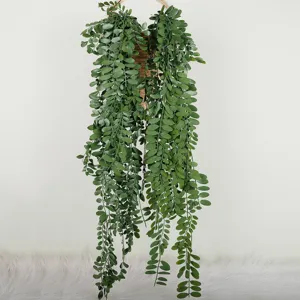 Artificial hanging green plant vine wall decoration for home indoor room aesthetic decor