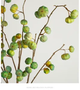 Artificial pumpkin fruit branch home decoration table centerpiece autumn floral decor