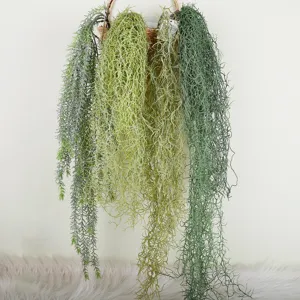 Artificial hanging air plant vine bundle green foliage wall decor for indoor home decoration