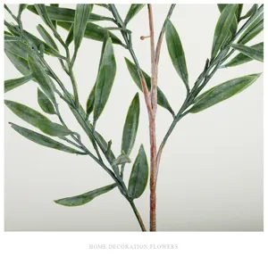 Fausse branche d'olivier detail decoration maison arrangement floral plante artificielle