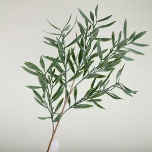 Branche d'olivier artificielle plante de simulation feuilles vertes pour mariage et déco