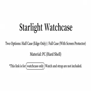 Starlight PC Hartes Schutzgehaeuse fuer Apple Watch Serie, Halb- und Vollschutz