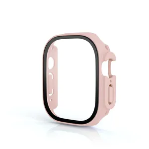 Ροζ προστατευτική θήκη για Apple Watch 49mm, ενσωματωμένο πλαίσιο οθόνης, αξεσουάρ