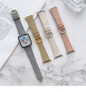Cinturino in pelle compatibile con Apple Watch 41mm elegante cinturino di ricambio quotidiano