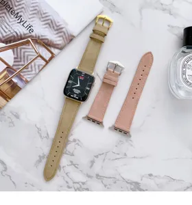 Cinturino di ricambio in vera pelle compatibile con Apple Watch 41mm, stile retrò.