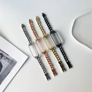 Cinturino di ricambio in metallo per smart band Xiaomi, design sottile ed elegante.