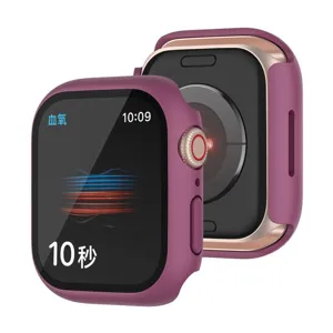 Προστατευτική θήκη συμβατή με Apple Watch, σκληρό κάλυμμα PC με γυαλί ασφαλείας.