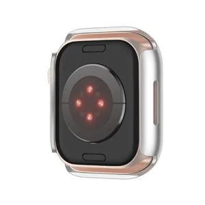 Προστατευτική θήκη για Apple Watch, σκληρός προφυλακτήρας PC με προστασία οθόνης από γυαλί.