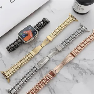 Cinturino di ricambio in metallo con perline per Apple Watch Series Ultra SE acciaio