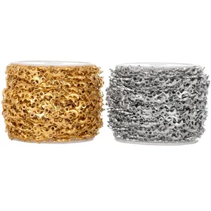 Stainless steel dolphin chain, vacuum gold and silver DIY jewelry making necklace bracelet supply.